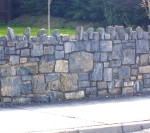 Stone wall constructed by Droughill Builders Laois